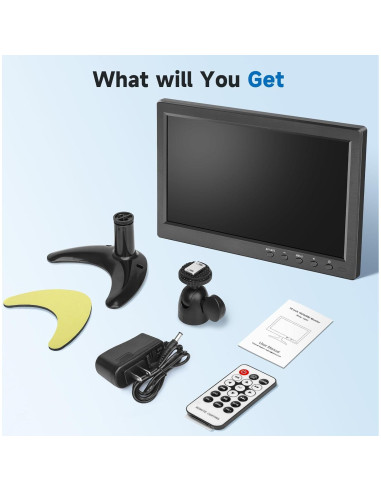 Monitor Portátil JINSWY 10.1" HD 1024x600 HDMI VGA USB