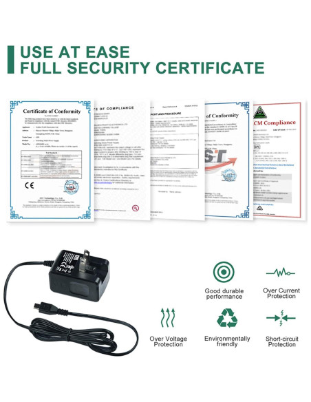 Adaptador Cargador Micro USB 5V 2A FITE ON para Raspberry Pi