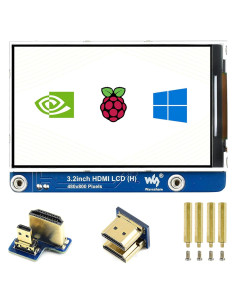 Pantalla LCD IPS 3.2" Waveshare 480x800 para Raspberry Pi y PC