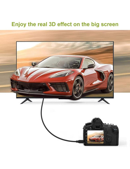 Cable Micro HDMI a HDMI 150 cm Toeasor 4K Compatible GoPro