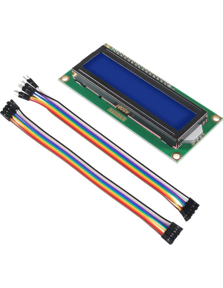 Paquete de 3 Módulos LCD 1602 I2C AITIAO Pantalla Azul Paquete de 3 Módulos LCD 1602 I2C AITIAO Pantalla Azul