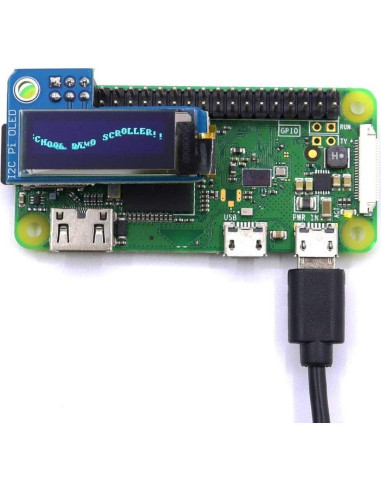 Pantalla OLED 0.91" I2C 128x32 Azul para Raspberry Pi