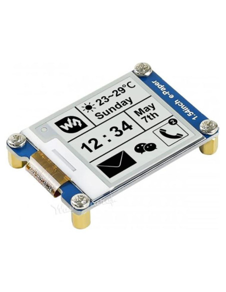 Pantalla E-Ink Waveshare 1.54" 200x200 SPI para Raspberry Pi Pantalla E-Ink Waveshare 1.54" 200x200 SPI para Raspberry Pi