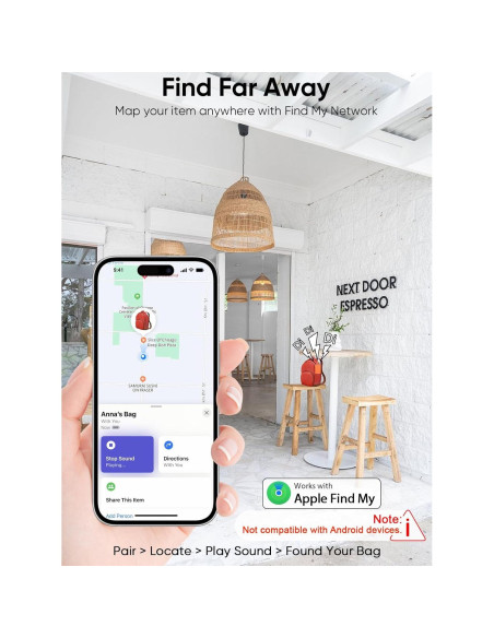 Etiqueta de Equipaje con Rastreador LifeChé Naranja de Cuero