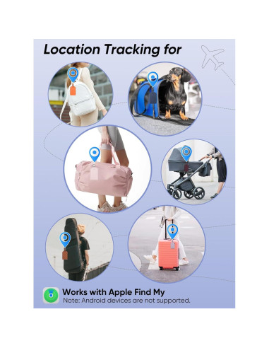 Etiqueta de Equipaje con Rastreador LifeChé Naranja de Cuero