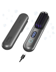 Cepillo Alisador Inalámbrico Hahahope 9600mAh 9 Temperaturas