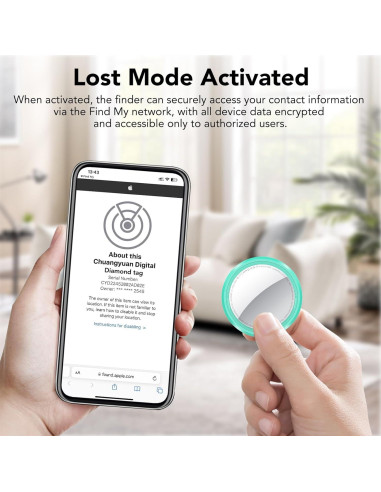 Etiquetas Air Tracker QCOQ Paquete de 4 Bluetooth 5.3