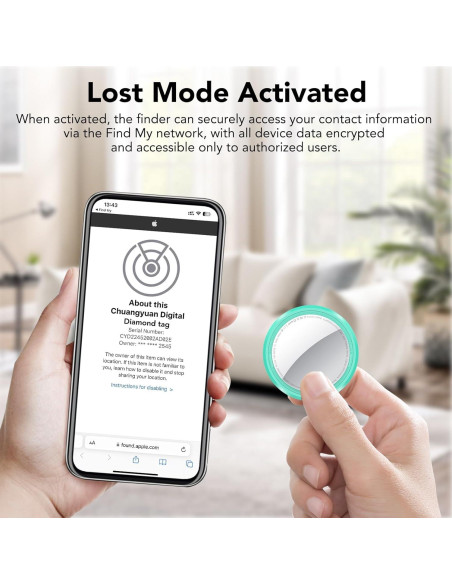 Etiquetas Air Tracker QCOQ Paquete de 4 Bluetooth 5.3