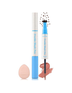 Bolígrafo de Pecas 2 en 1 CHANRAN Marrón Oscuro y Rubor Coral