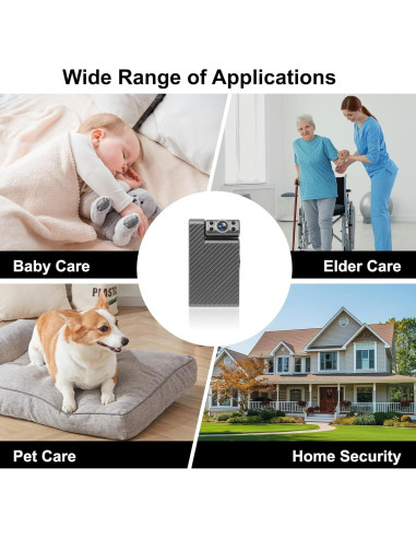 Mini Cámara Inalámbrica HD 1080p KANUIMA Plata Rotativa 180