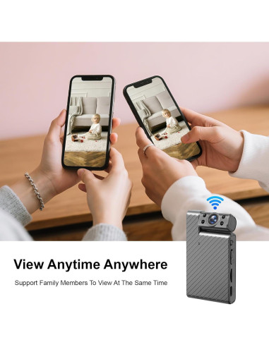 Mini Cámara Inalámbrica HD 1080p KANUIMA Plata Rotativa 180