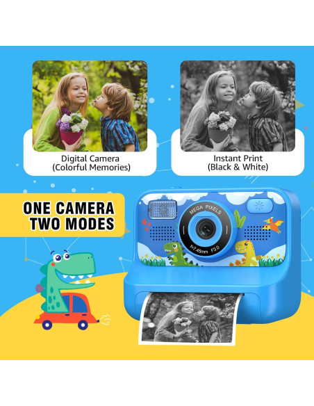 Cámara Instantánea para Niños Z12 1080P HD con Impresora