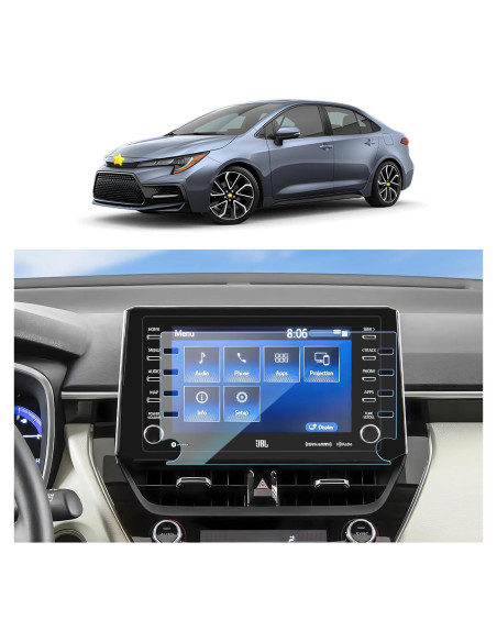 Protector de Pantalla SKTU Toyota Corolla 2019-2022 8" Vidrio Templado
