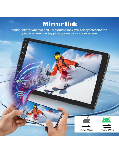 Radio Android Roinvou 10.1" para Toyota RAV4 2006-2012 6G+128G