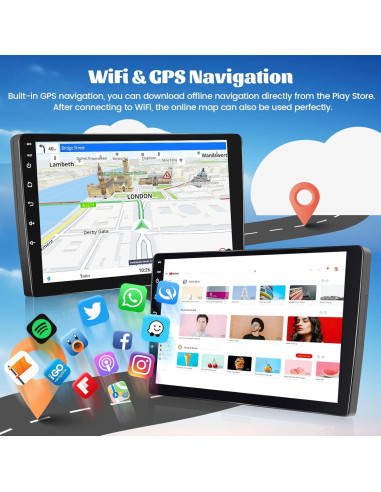 Radio Android Roinvou 10.1" para Toyota RAV4 2006-2012 6G+128G