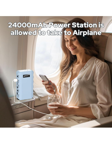 Cargador Portátil SinKeu 24000mAh 88.8Wh Salida AC USB-C