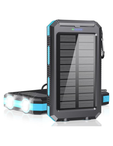Cargador Solar Portátil Paey 36800mAh USB-C Carga Rápida