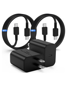 Cargador Super Rápido USB-C 45W Samsung + 2 Cables 6FT