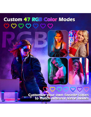 Anillo de Luz LED 10" NANBEITONG RGB con Soporte para Teléfono