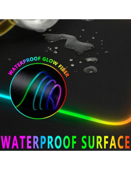 Alfombrilla de Ratón RGB ZHLHPER 40x90 cm Impermeable