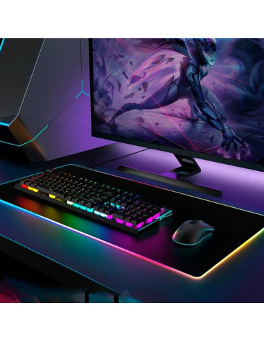 Alfombrilla de Ratón RGB ZHLHPER 40x90 cm Impermeable