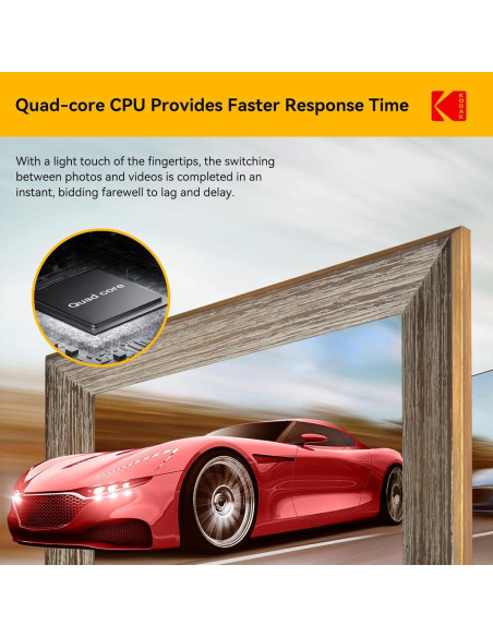 KODAK Marco de Fotos Digital 10.1" Madera WiFi 32GB HD