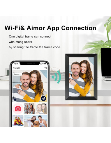 Marco de Fotos Digital Anna Bella 10.1" HD WiFi 32GB