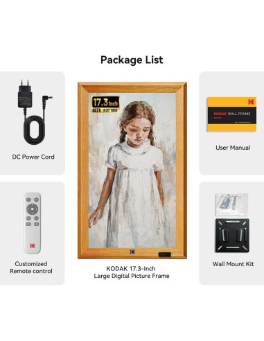 KODAK Marco Digital WiFi 17.3" FHD 1920x1080 32GB Madera