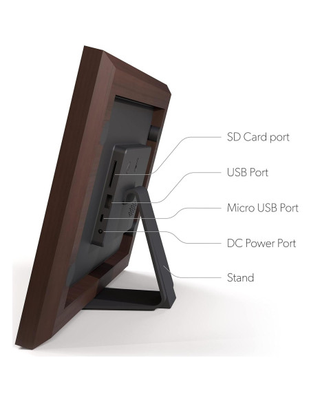 Marco de Fotos Digital WiFi Disney Mickey Mouse 10" Madera