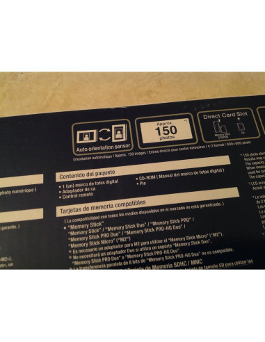 Marco de Fotos Digital Sony DPF-D810 20.32 cm LED