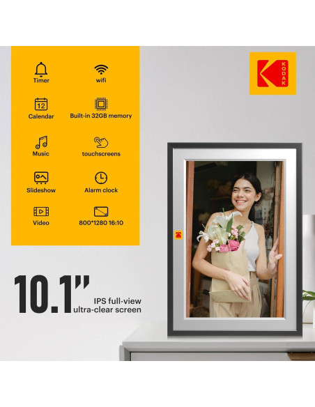 KODAK Marco de Fotos Digital 10.1" WiFi 32GB Pantalla HD