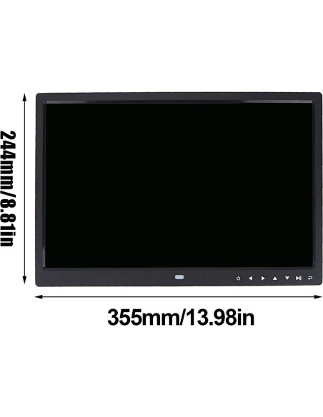 Marco de Fotos Digital DAUERHAFT 15" HD Reproductor MP3/MP4