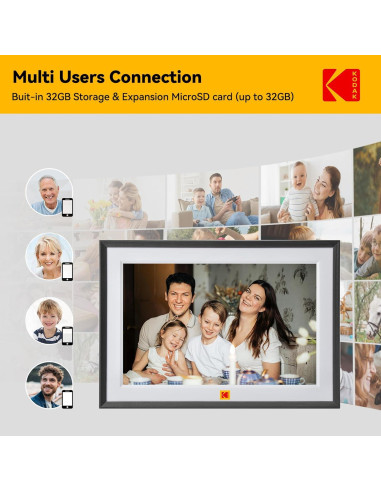 KODAK Marco de Fotos Digital 10.1" WiFi 32GB Pantalla HD