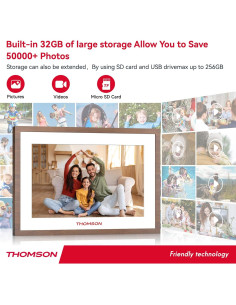 Marco de Fotos Digital THOMSON 10.1" WiFi 32GB Batería 4000mAh 2