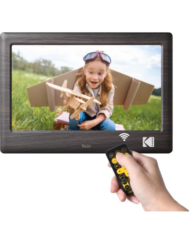 Marco Digital KODAK de Madera 18 cm Pantalla IPS HD 1024x600