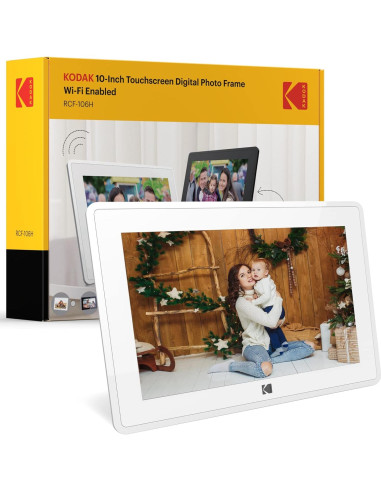 Marco de fotos digital Kodak 10.1" Wi-Fi 16GB HD Blanco