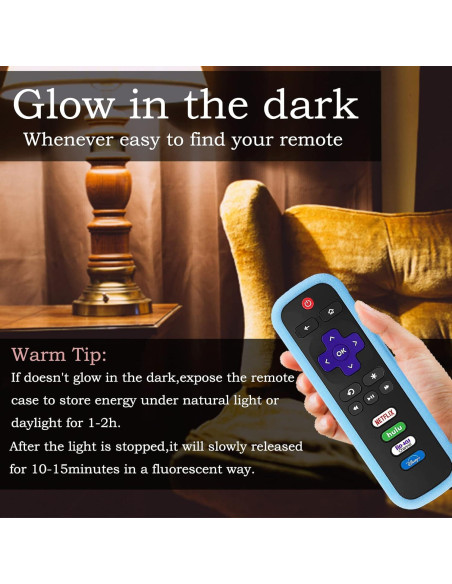 Funda de Control Remoto Gavyqier para Roku TV 2Pack Silicona