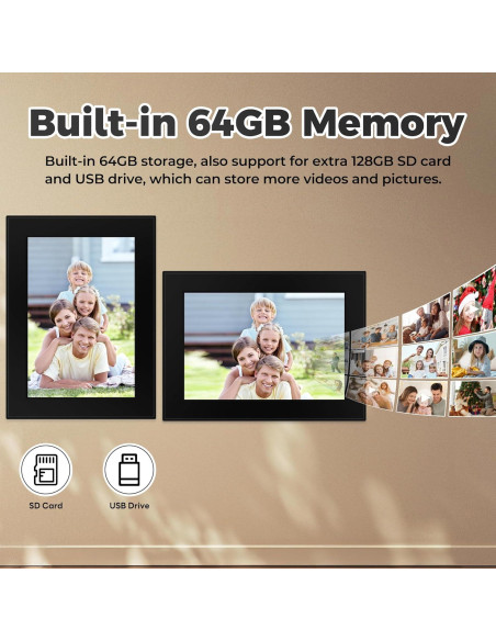 Marco de Foto Digital CECGAN 10.6" 64GB WiFi Pantalla Táctil