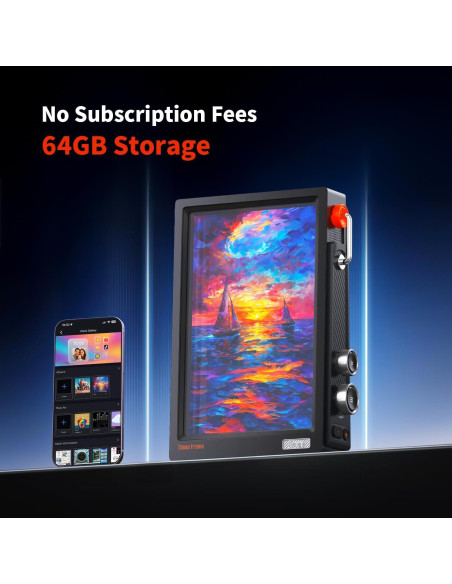 Divoom Times Frame - Marco Digital WiFi 10.1" HD 64GB Negro