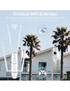 Extensor de WiFi Exterior WAVLINK AC1200 Doble Banda 1200Mbps 2
