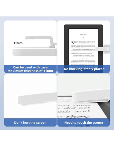 Pasador de Página Remoto DATAFY para Kindle Blanco - Compatible con Paperwhite y Oasis