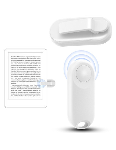 Pasador de Página Remoto DATAFY para Kindle Blanco - Compatible con Paperwhite y Oasis