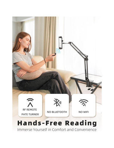 Soporte para Kindle con Control Remoto - Ajustable 360