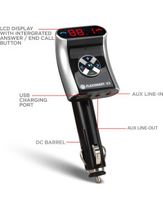 Adaptador Bluetooth GOgroove FlexSMART X3 Mini para Coche 2