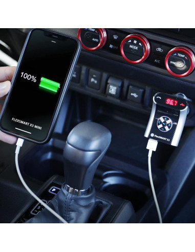 Adaptador Bluetooth GOgroove FlexSMART X3 Mini para Coche