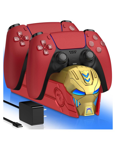 Estación de Carga Rápida PS5 DualSense/Edge con LED