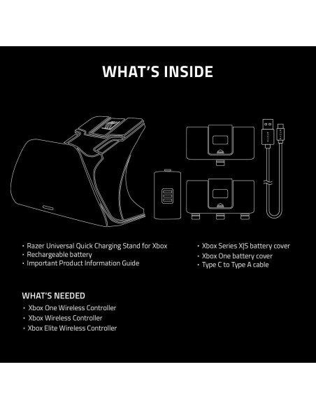 Soporte de Carga Rápida Razer para Controladores Xbox Series X|S