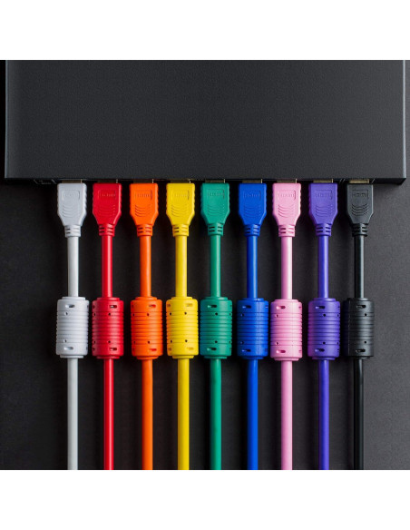 Cable HDMI 4K Alta Velocidad Cmple 0.46m Rosa 28AWG