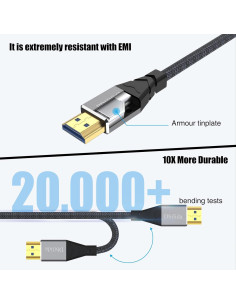 Cable HDMI 2.1 de fibra 8K 15.24m Dbilida 48Gbps 2