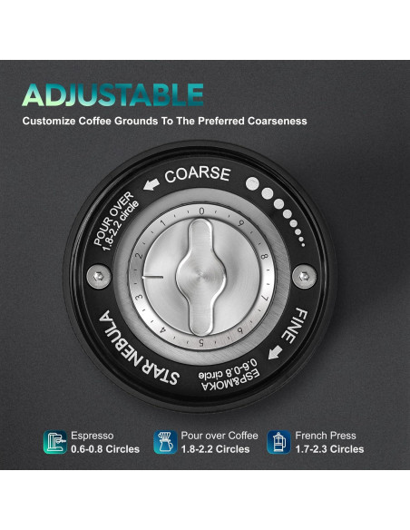 Molino de Café Manual STAR NEBULA X6 ESP PRO 35g Acero Inoxidable